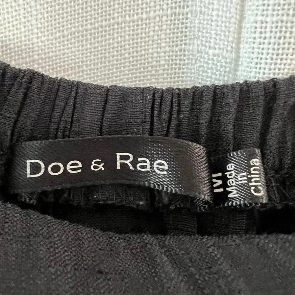 Doe & Rae Bow Sleeves Back Button Up Romper - Picture 6 of 6